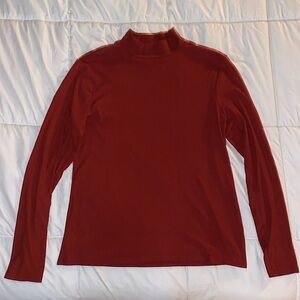 NoBo Long Sleeve burnt red shirt. Thin material, so good for layering.